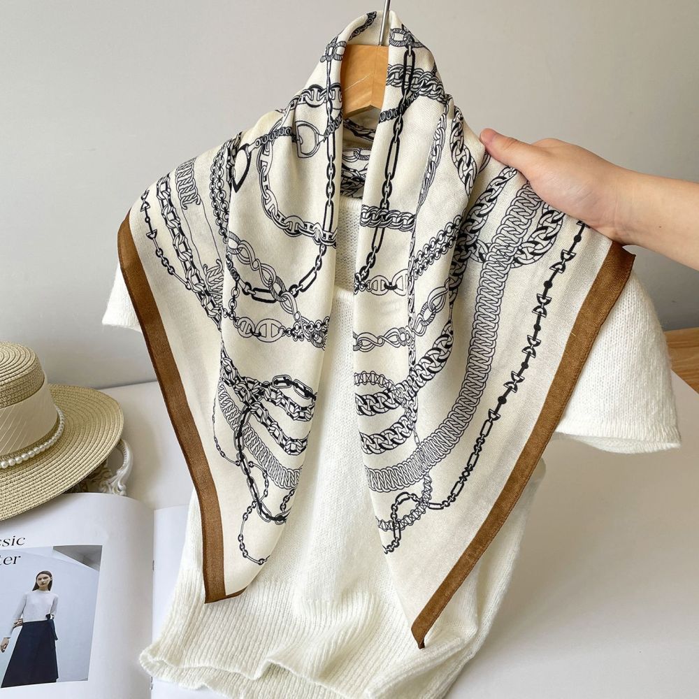Bandana Pour Femme En Polyester À Rayures, Pois Et Fleurs Vintage 