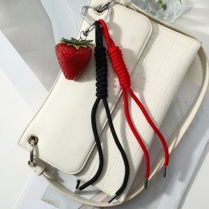 Breloques De Sac En Alliage Fraise Nœud Papillon Fruit Quotidien De La Série Simple h5 Image4