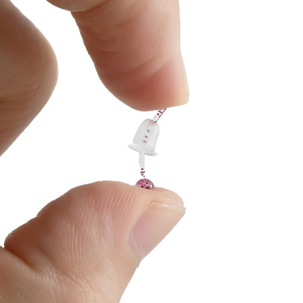Boucles D'Oreilles Piercing Pour Femmes, Collection Simple Series Daily, En Acrylique Uni. Image4
