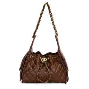 Sac À Bandoulière Carré Pour Femme, Style Décontracté, Matelassé, Finitions Métalliques, Couleur Unie, Chaîne, En Pu De Qualité Supérieure h5 