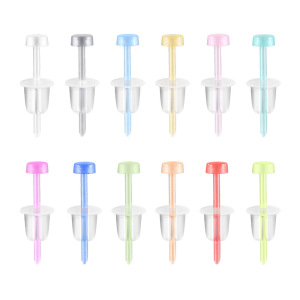 Boucles D'Oreilles Piercing Pour Femmes, Collection Simple Series Daily, En Acrylique Uni. h5 