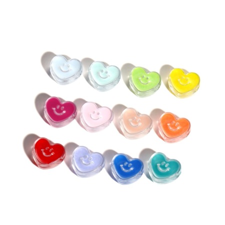 Série romantique Perles acryliques à faire soi-même avec visage souriant