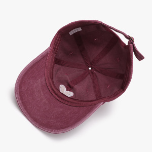 Casquette De Baseball Femme En Coton Brodée De Cœur h5 Image4