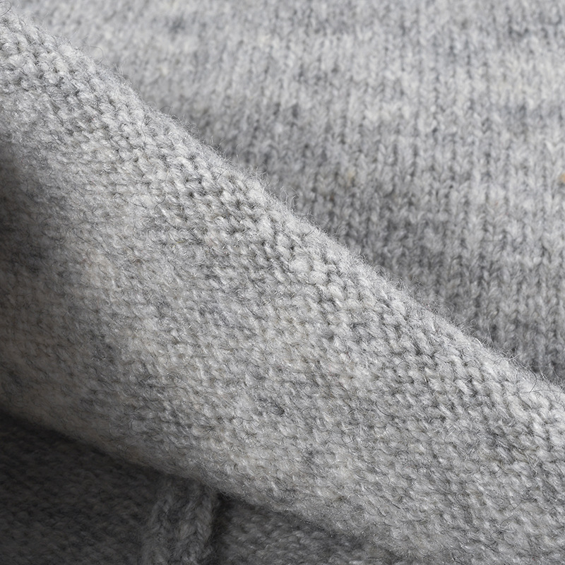 Bonnet Tricoté Uni En Laine Et Polyester Image4