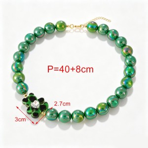 Colliers De Perles En Résine Pour Femmes, Collection Romantique Avec Ours Mignon h5 Image3