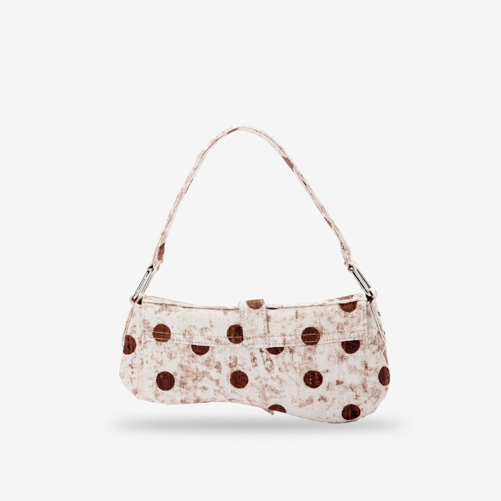 Sacoche Bandoulière Femme En Tissu Imprimé À Pois Style Streetwear h5Image3