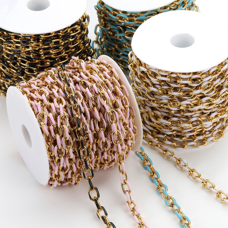 Chaîne Simple À Monter Soi-Même En Acier Inoxydable, Matériaux De Cordage Étanches