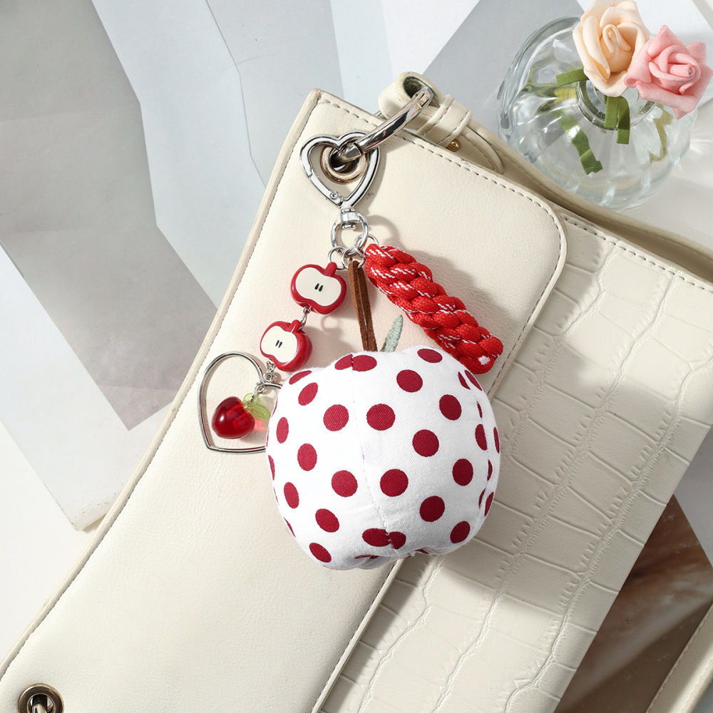 Breloques De Sac En Alliage Simple Series Daily Heart Fruit Polka Dots h5Image4