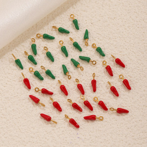 Pendentifs Pour Femmes Simple Series Diy Chili En Acier Inoxydable Étanche Couleur Or h5 Image3