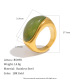 Vert foncé/Taille de bague 6 