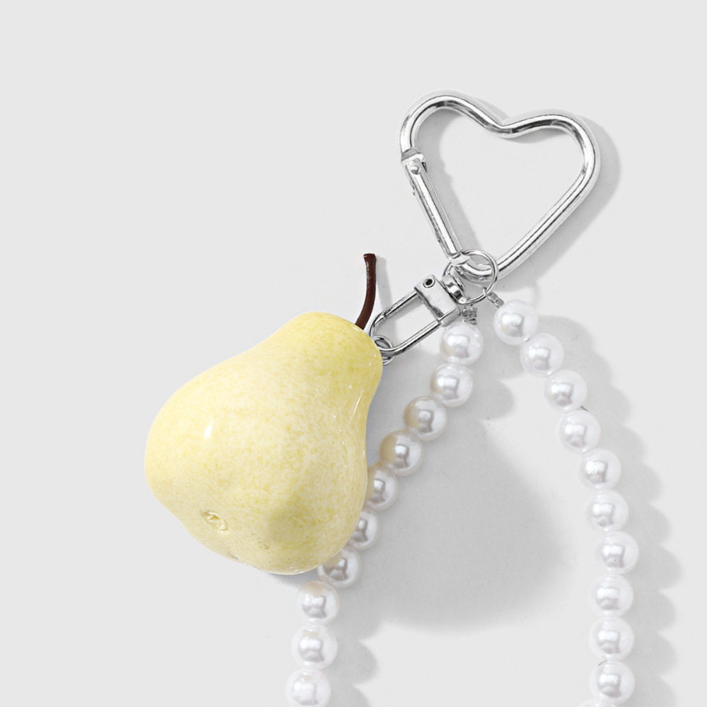 Breloques De Sac En Alliage Avec Perles De Fruits Quotidiennes De La Série Simple h5Image6