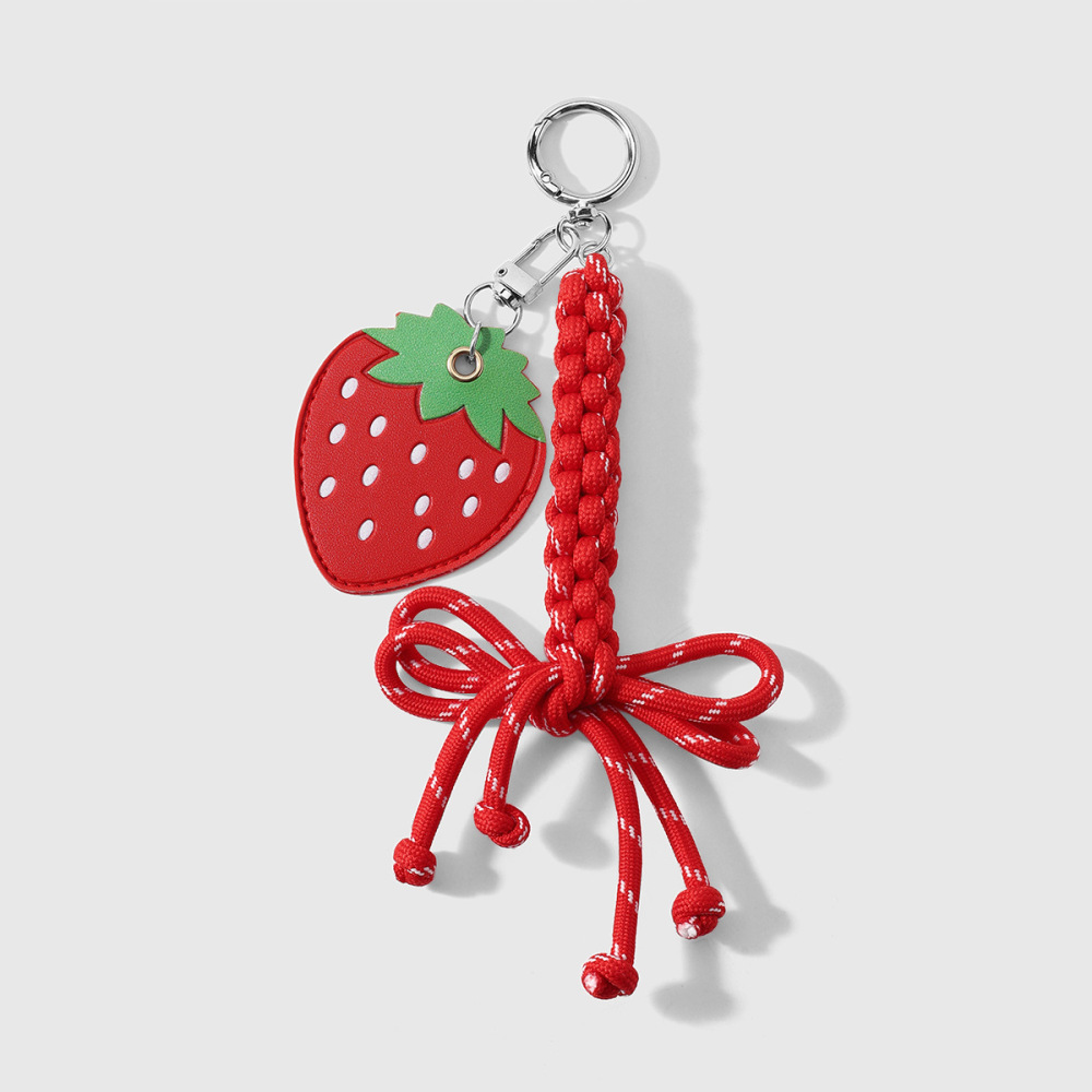 Breloques De Sac En Alliage De Couleur Unie, Nœud Papillon Fruit Quotidien, Série Simple 