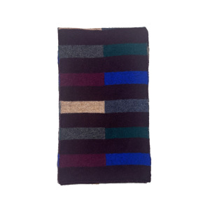 Écharpes D'Hiver Simple Series Retro Stripe Multicolores En Laine Et Polyester Mélangé h5 