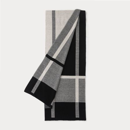 Écharpes d'hiver pour homme en polyester à carreaux multicolores de la collection Simple Series Daily