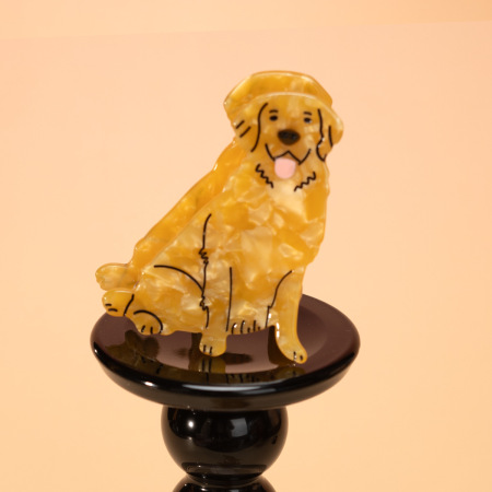 Série Simple Animaux Mignons Couleur Unie Dessin Aura Cheveux Griffes en Acétate Série Simple 2