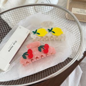 Simple Series Daily Fruit Cherry Acetate Hair Claws h5 Image4