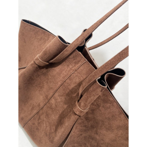 Sacs Cabas Pour Femmes En Daim Uni, Style Décontracté h5 Image4