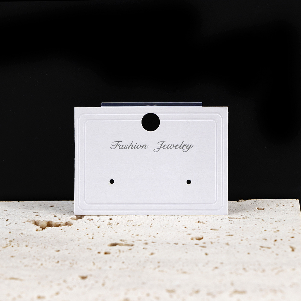 Série Simple Daily Letter Papier Couleur Unie Cartes Bijoux 