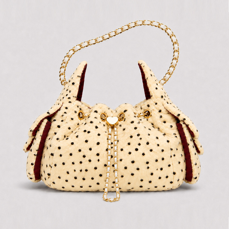 Sac Seau Pour Femme Style Vieux Argent Avec Quincaillerie En Métal Et Imprimé Léopard En Fausse Fourrure 