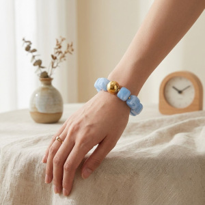 Colliers De Perles Pour Femmes En Résine Et Acier Inoxydable h5 Image2