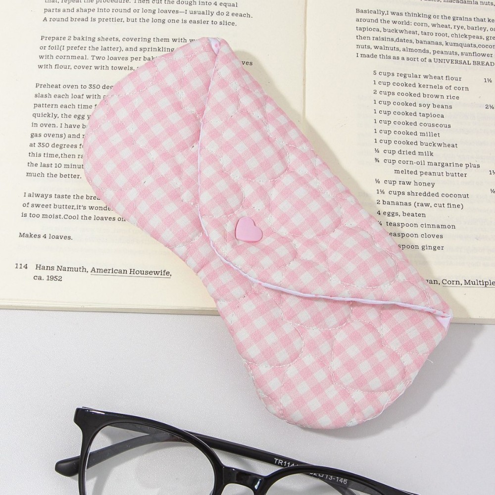 Pochette À Lunettes Pour Femme En Polyester Avec Nœud Papillon Fleuri, Collection Romantique