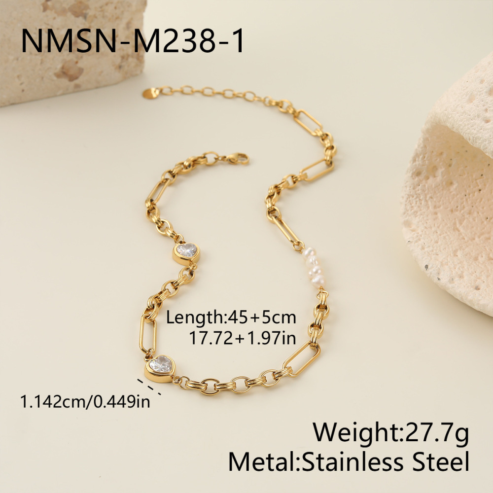 Ensembles De Bijoux Pour Femmes Simple Series Daily Heart En Acier Inoxydable Étanches 
