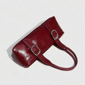 Sacs Bandoulière Femme Style Décontracté Avec Fermeture Métallique, Couleur Unie, En Pu h5 Image4