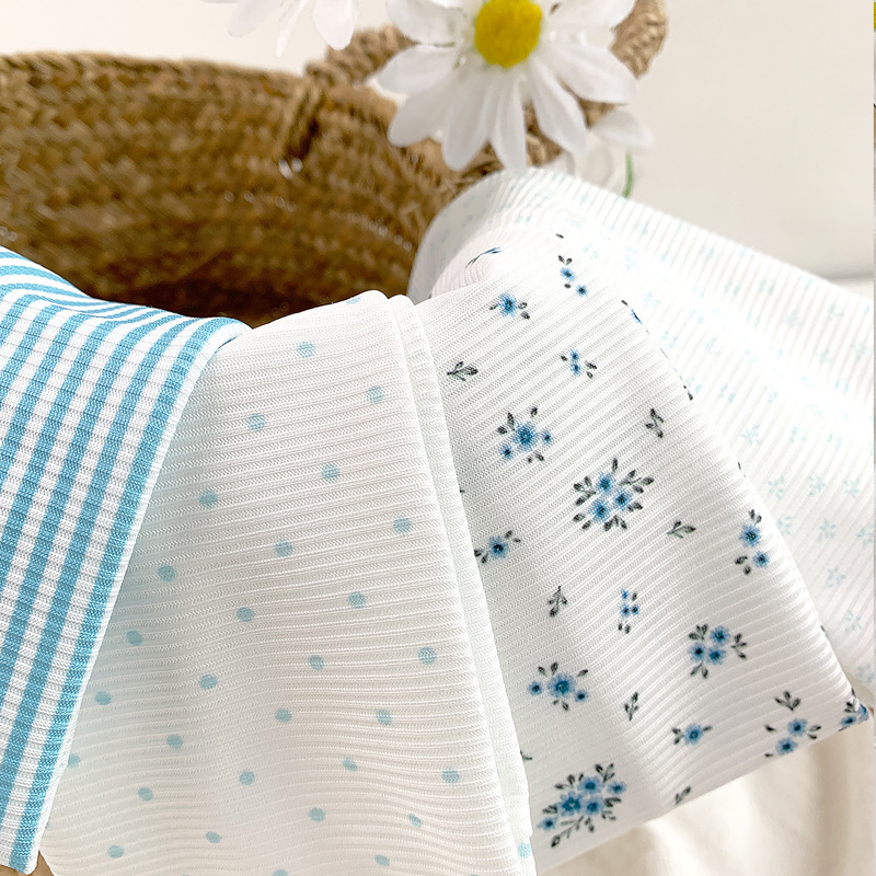 Bandeaux À Cheveux En Polyester À Rayures Et Pois, Motif Floral Doux, Collection Simple Series h5Image5