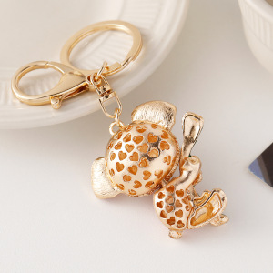 Porte-Clés Luxueux En Alliage De Strass Multicolores, Motif Animal Mignon Et Animaux Mignons. h5 Image5