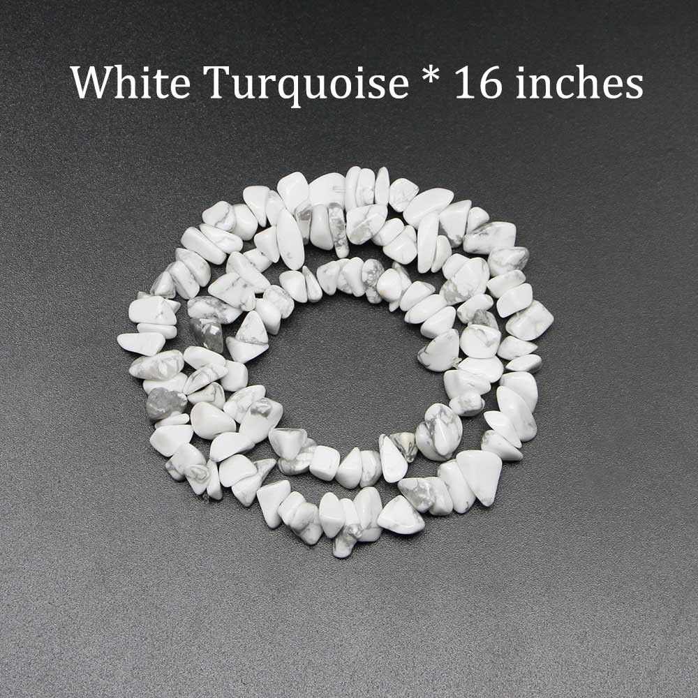 Perles En Pierres Naturelles De Forme Irrégulière, Série Simple À Faire Soi-Même 