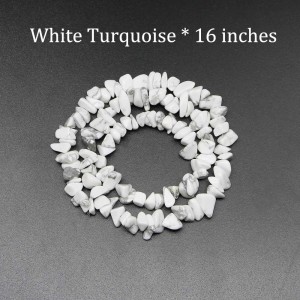 Perles En Pierres Naturelles De Forme Irrégulière, Série Simple À Faire Soi-Même h5 