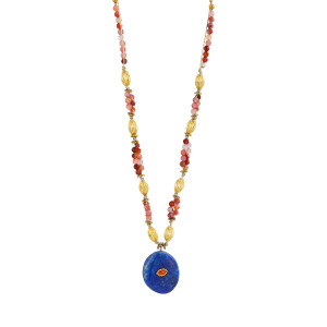 Colliers De Perles Pour Femmes, Collection Romantique Rétro, Perles De Forme Irrégulière, Pierres Naturelles De Forme Elliptique, Couleur Or h5 Image4
