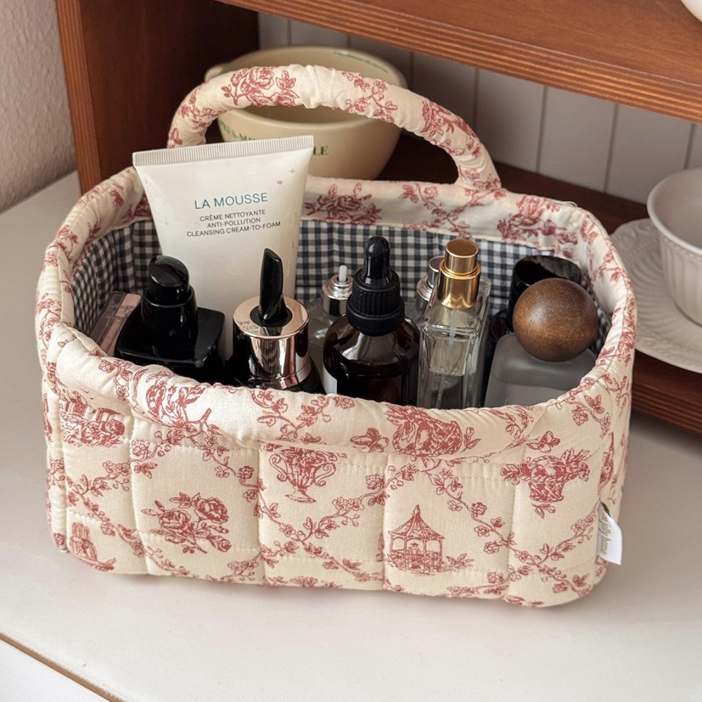 Sac De Rangement En Coton À Fleurs Douces De La Série Romantique Image3