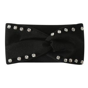 Bandeaux À Cheveux Simples Pour Tous Les Jours, Couleur Unie, En Polyester Et Strass. h5 