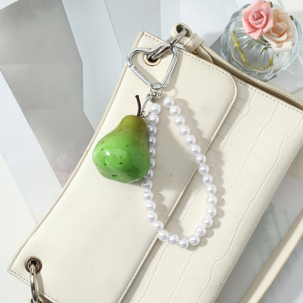 Breloques De Sac En Alliage Avec Perles De Fruits Quotidiennes De La Série Simple h5Image5