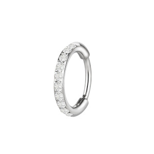 Boucles D'Oreilles Pour Femmes Simple Series Daily Circle En Acier Inoxydable, Étanches, Couleur Or, Avec Zircon. h5