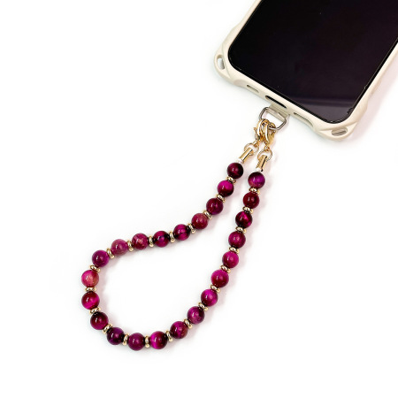 Chaîne De Téléphone En Résine Dégradée Avec Perles Unies De La Série Simple Daily. 2