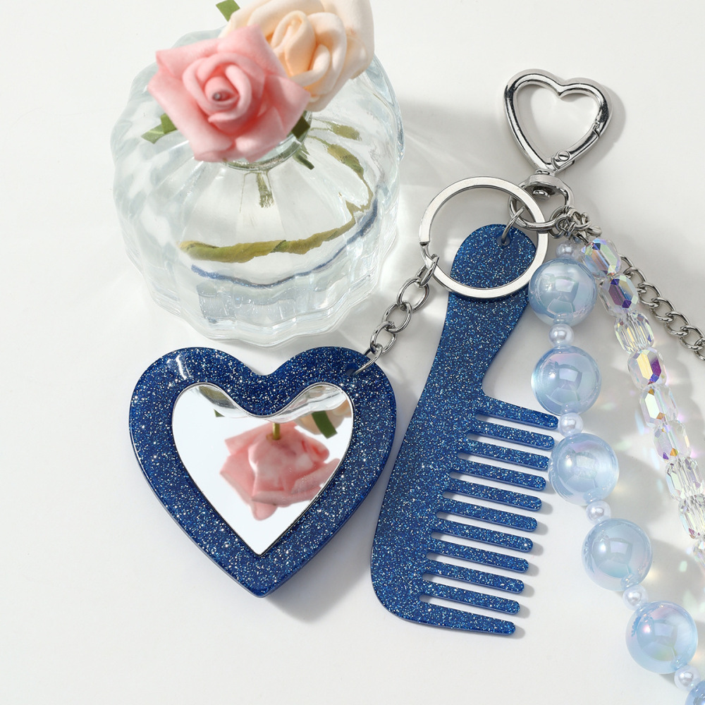 Chaîne De Perles En Forme De Cœur, Breloques Pour Sac En Alliage, Collection Simple Series Daily Heart Beads h5Image6