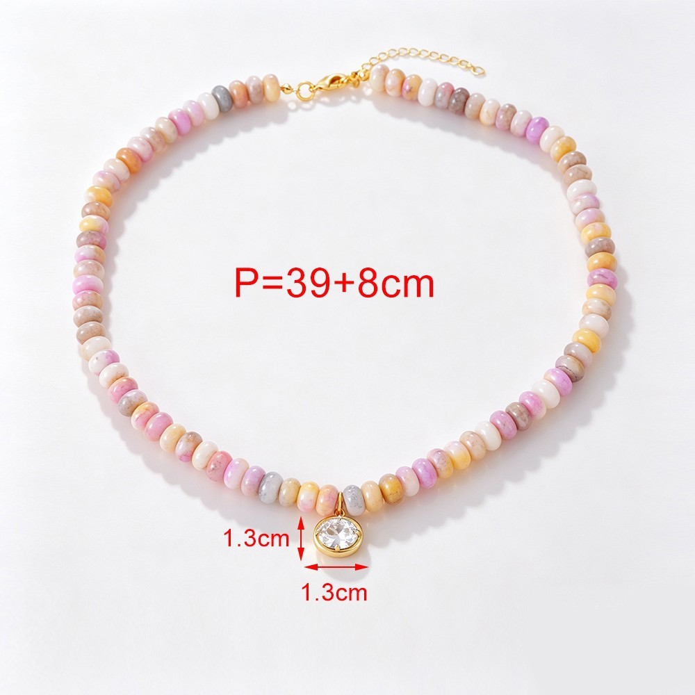 Colliers De Perles Pour Femmes, Collection Romantique, Dégradé De Couleurs, Pierres Naturelles Image5