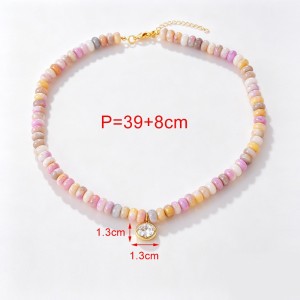 Colliers De Perles Pour Femmes, Collection Romantique, Dégradé De Couleurs, Pierres Naturelles h5 Image5