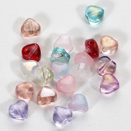 Perles À Glaçure En Forme De Cœur, Série Simple À Faire Soi-Même