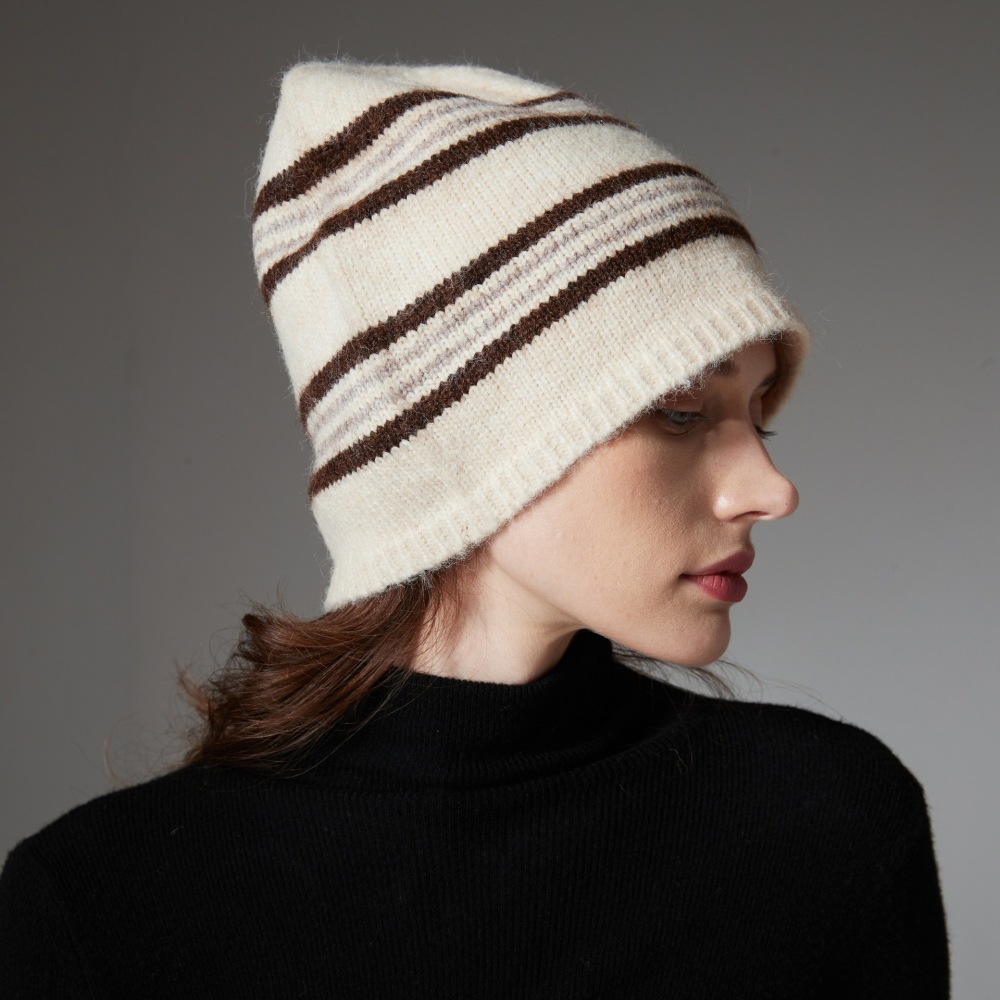Bonnet Simple Series Daily Stripe En Laine Et Polyester Image5