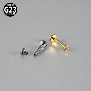 Boucles D'Oreilles Piercing Pour Femme, Forme Géométrique Daily Circle, En Acier Inoxydable Étanche, Couleur Or, Collection Simple Series h5 Image3