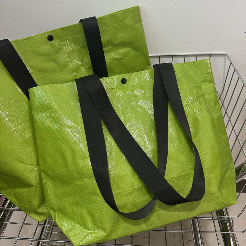 Sacs Cabas Carrés Pour Femmes, Style Décontracté, Couleur Unie, En Polypropylène Tissé h5Image3