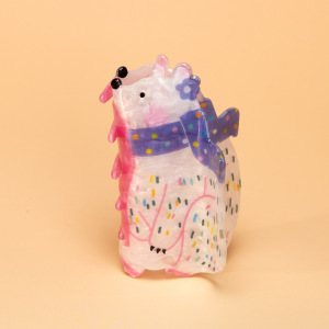 Griffes En Acétate De Couleur Mélangée, Motif Animaux Mignons De La Série Simple h5 