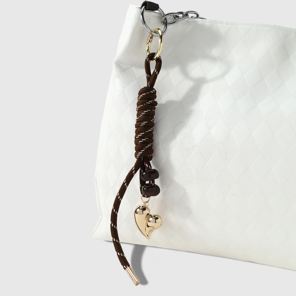 Breloques De Sac En Alliage Tissé Cœur Et Étoile De La Série Simple Daily Image4