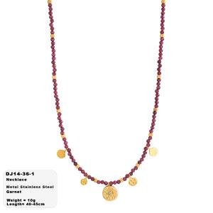 Colliers De Perles Pour Femmes, Collection Simple Retro, Forme Elliptique, Pierres Naturelles, Couleur Or h5