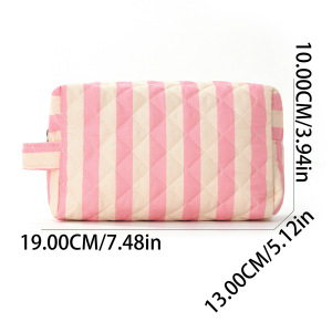 Trousses À Maquillage Simple Series Daily Stripe En Polyester Multicolores h5 Image4