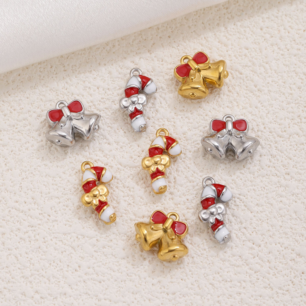 Pendentifs De Noël Pour Femmes, En Acier Inoxydable, Couleur Or, Forme Irrégulière, À Faire Soi-Même, Collection Simple Series h5Image3