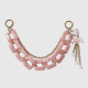 1 breloque de sac rose 